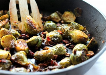 Brussels sprouts pan fried