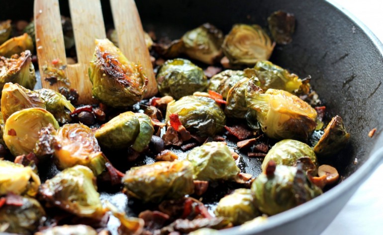Brussels sprouts pan fried